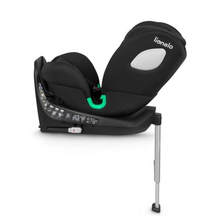 Lionelo - Automobilinė kėdutė su pasukama baze BRAAM i-Size 40-150 cm Juoda Carbon