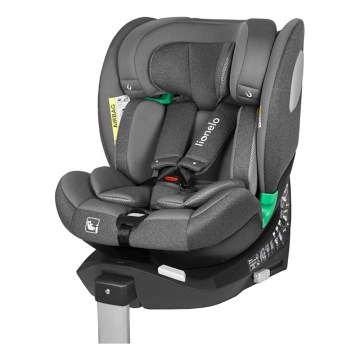 Lionelo - automobilinė kėdutė su pasukama baze BRAAM i-Size 40-150 cm, pilkos spalvos (Grey Stone)
