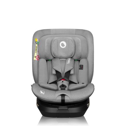 Lionelo - Automobilinė kėdutė su pasukama baze BRAVE i-Size 40–150 cm Grey Stone
