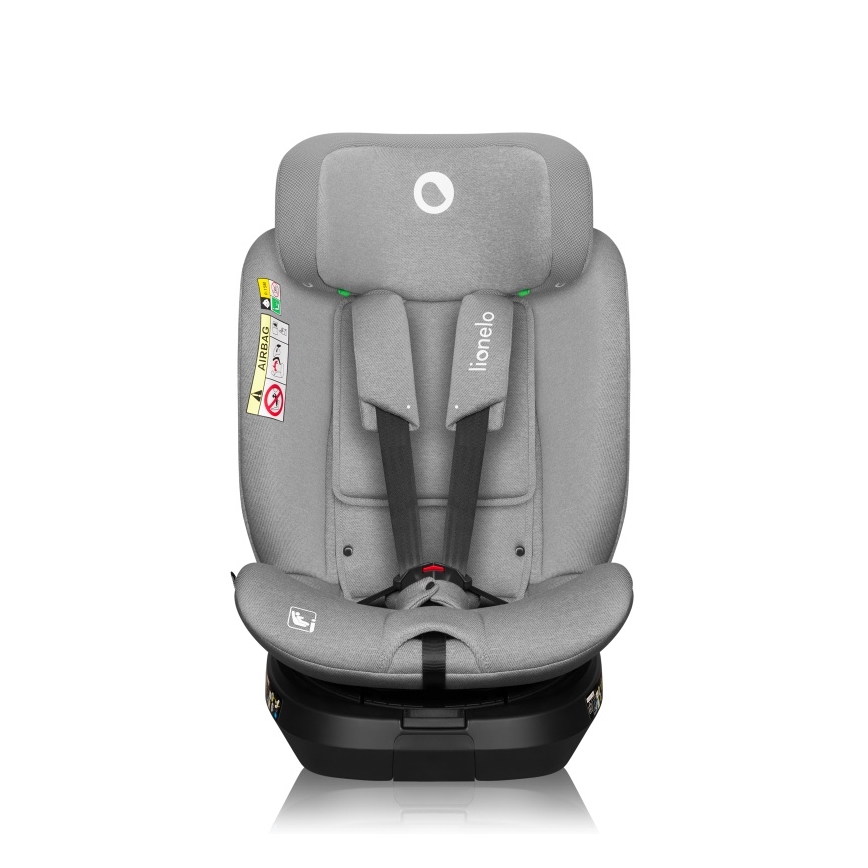 Lionelo - Automobilinė kėdutė su pasukama baze BRAVE i-Size 40–150 cm Grey Stone