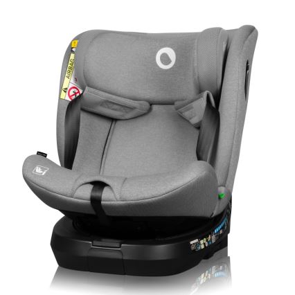 Lionelo - Automobilinė kėdutė su pasukama baze BRAVE i-Size 40–150 cm Grey Stone