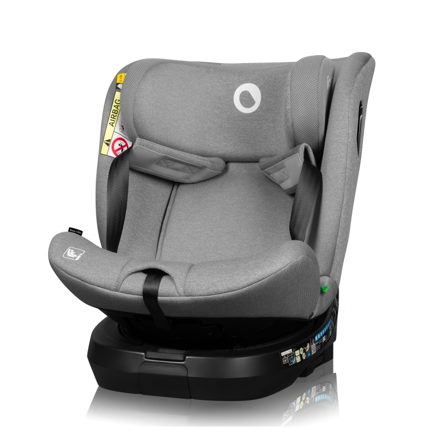 Lionelo - Automobilinė kėdutė su pasukama baze BRAVE i-Size 40–150 cm Grey Stone