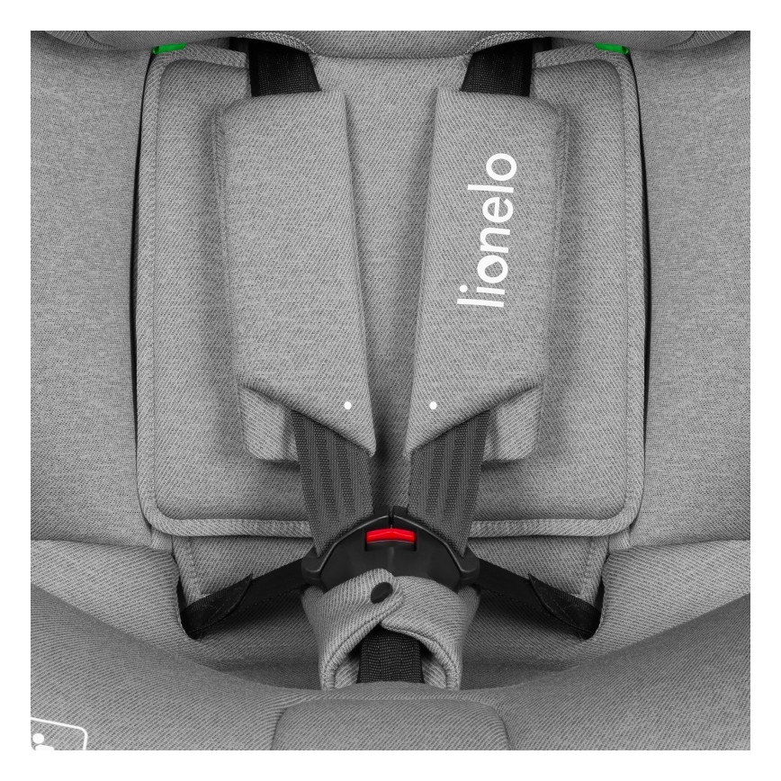 Lionelo - Automobilinė kėdutė su pasukama baze BRAVE i-Size 40–150 cm Grey Stone