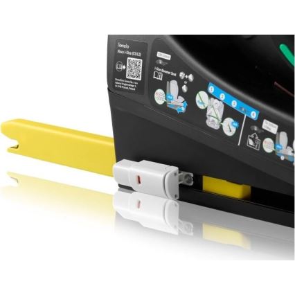 Lionelo - Automobilinė kėdutė su pasukama baze NAVY i-Size 40-150 cm juoda/tirkizinė