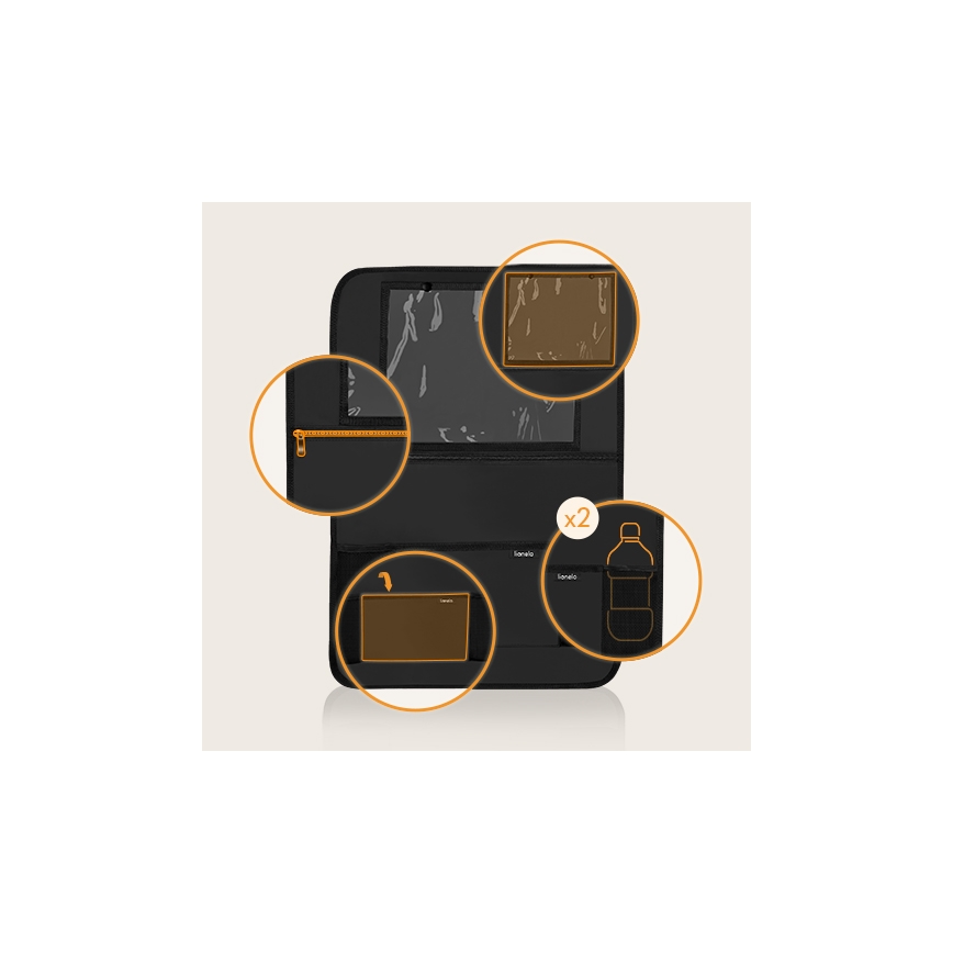 Lionelo - Automobilinis organizatorius SEAT ORGANIZER Juodas