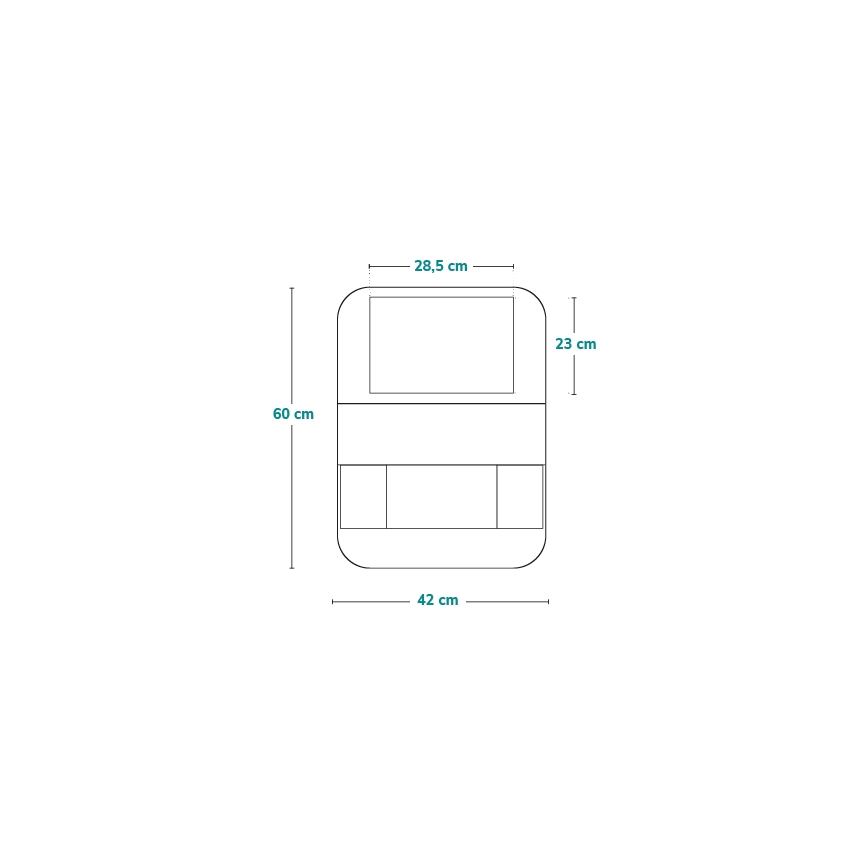 Lionelo - Automobilinis organizatorius SEAT ORGANIZER Juodas