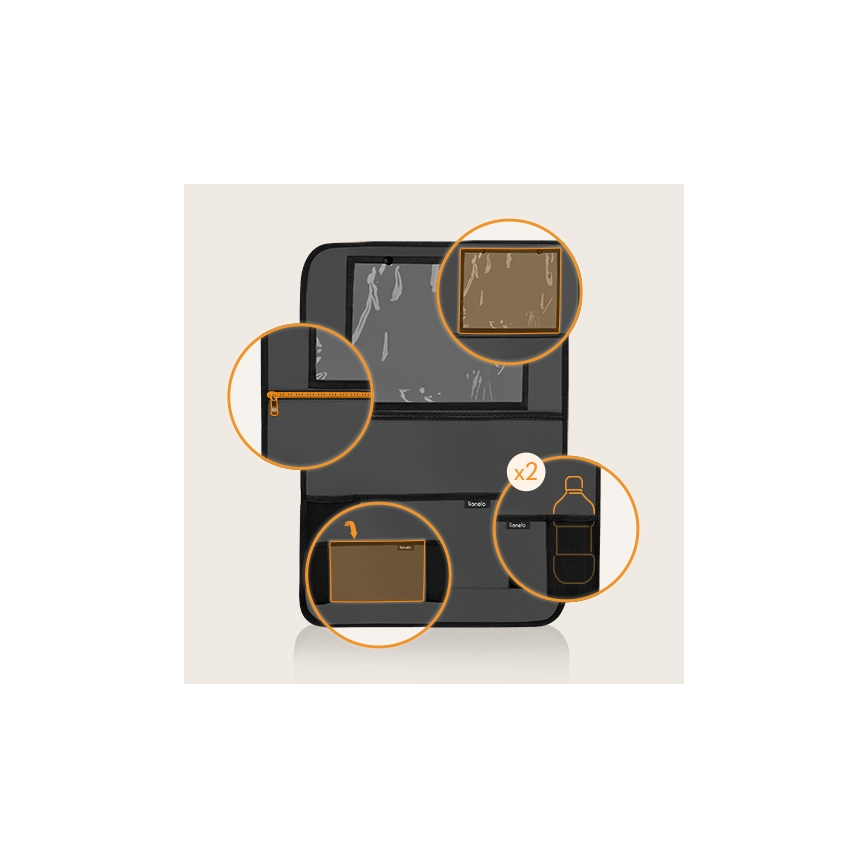 Lionelo - Automobilinis organizatorius SEAT ORGANIZER Pilkas