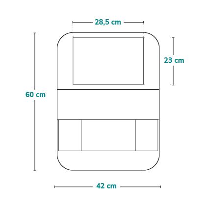 Lionelo - Automobilinis organizatorius SEAT ORGANIZER Pilkas