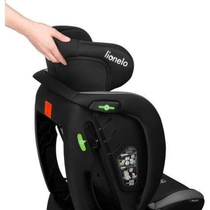 Lionelo - Automobilio sėdynė AART i-Dydis 40-150 cm juoda/pilka