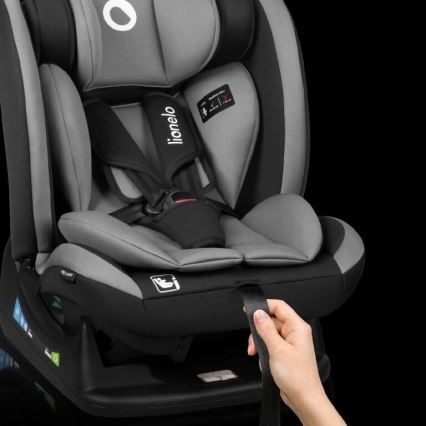 Lionelo - Automobilio sėdynė AART i-Dydis 40-150 cm juoda/pilka
