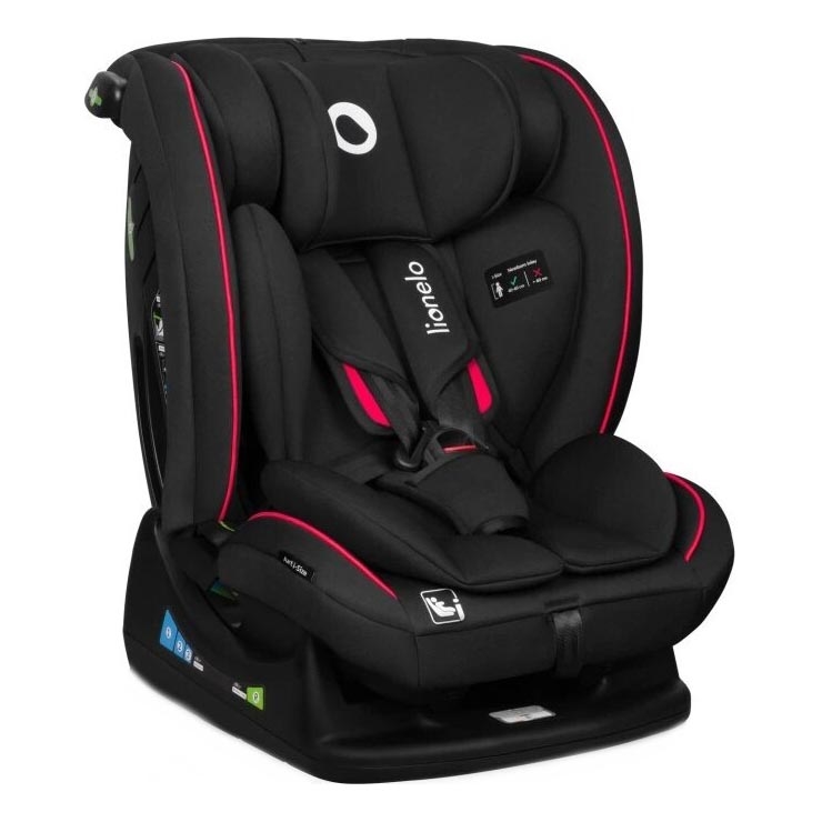 Lionelo - Automobilio sėdynė AART i-Dydis 40-150 cm juoda/raudona