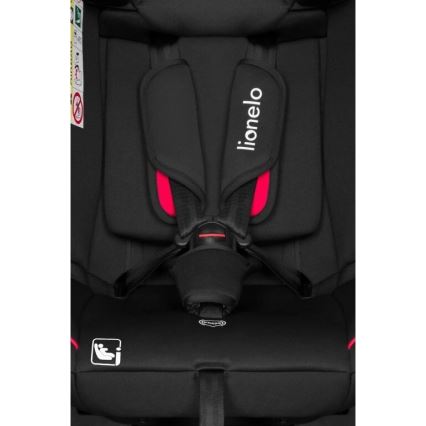 Lionelo - Automobilio sėdynė AART i-Dydis 40-150 cm juoda/raudona