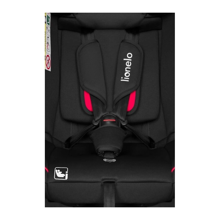 Lionelo - Automobilio sėdynė AART i-Dydis 40-150 cm juoda/raudona