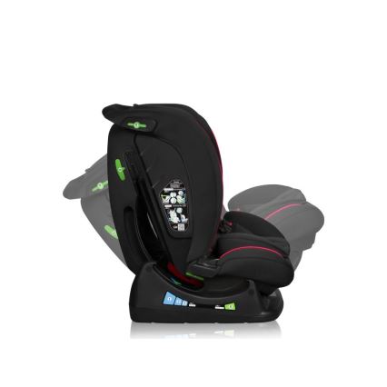 Lionelo - Automobilio sėdynė AART i-Dydis 40-150 cm juoda/raudona