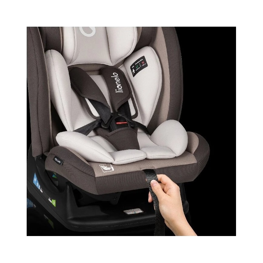 Lionelo - Automobilio sėdynė AART i-Dydis 40-150 cm ruda/kreminė
