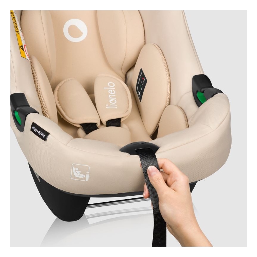 Lionelo - Automobilio sėdynė ASTRID i-Dydis 40-87 cm smėlio spalva