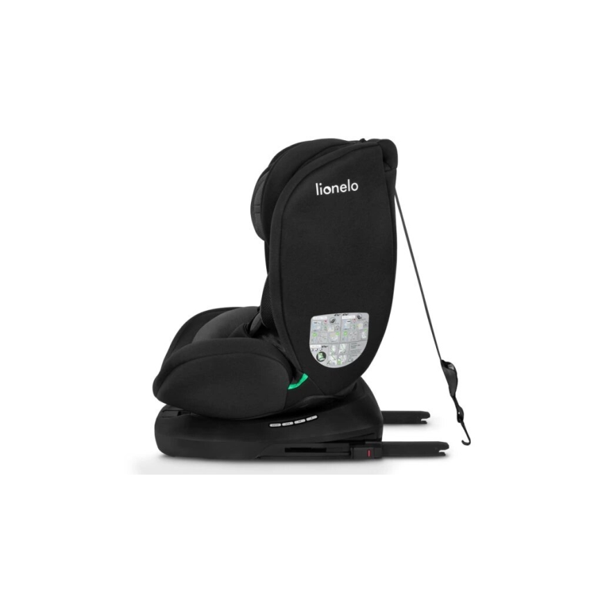 Lionelo - Automobilio sėdynė BASTIAAN i-Dydis 40-150 cm juoda/pilka