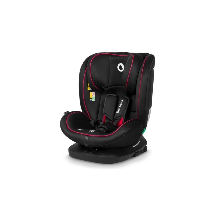 Lionelo - Automobilio sėdynė BASTIAAN i-Dydis 40-150 cm juoda/raudona