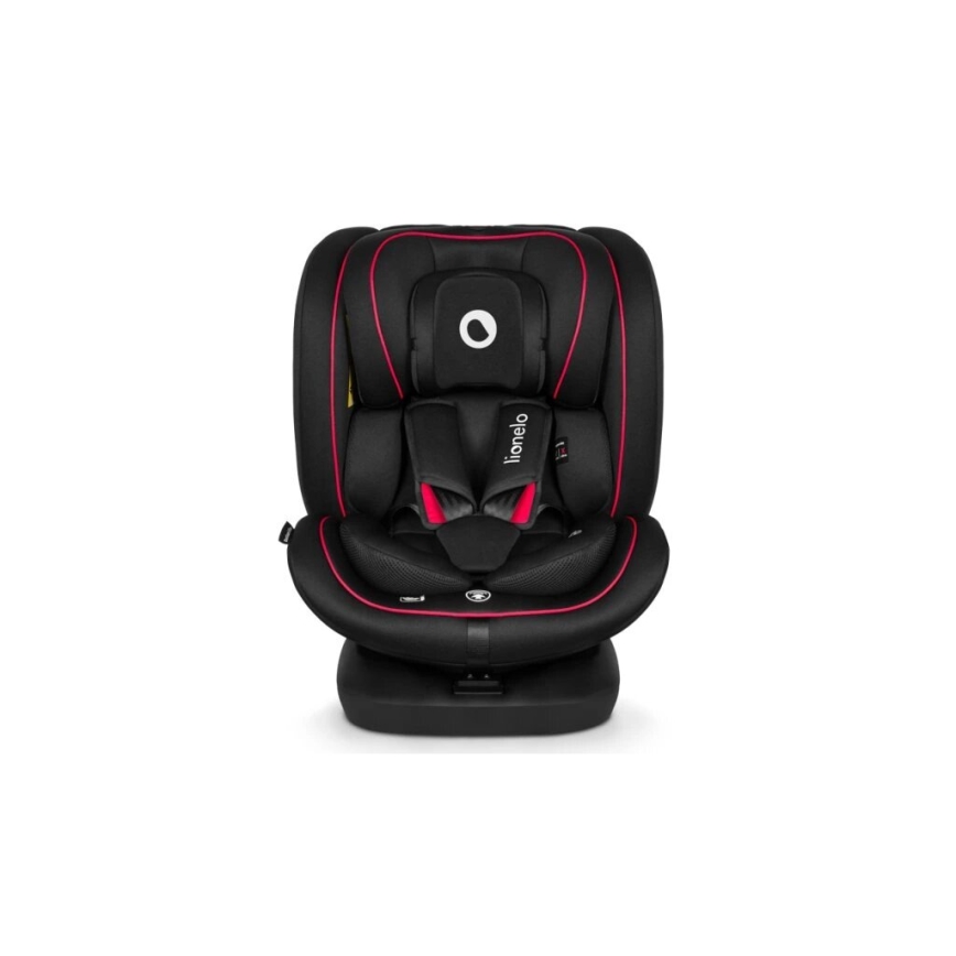 Lionelo - Automobilio sėdynė BASTIAAN i-Dydis 40-150 cm juoda/raudona
