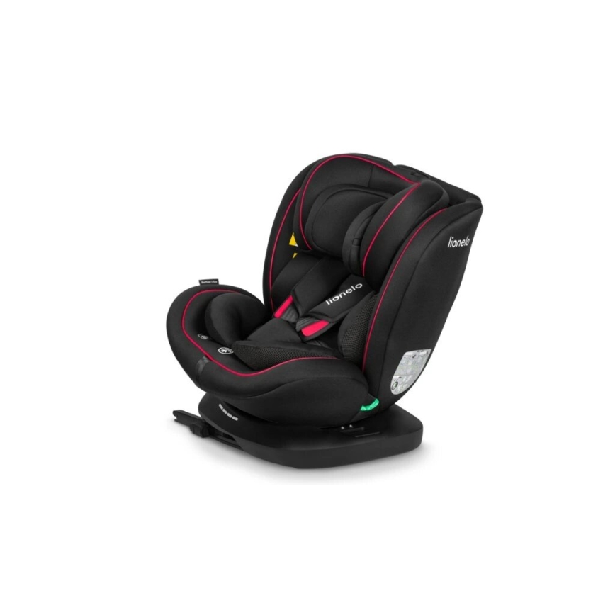 Lionelo - Automobilio sėdynė BASTIAAN i-Dydis 40-150 cm juoda/raudona