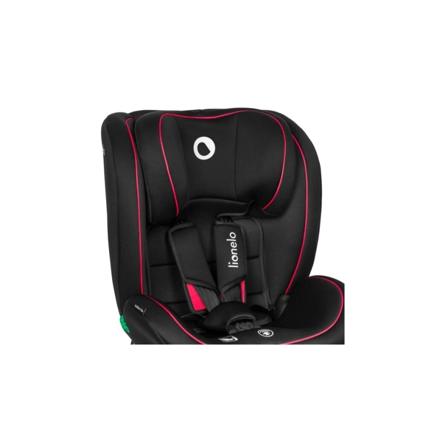 Lionelo - Automobilio sėdynė BASTIAAN i-Dydis 40-150 cm juoda/raudona