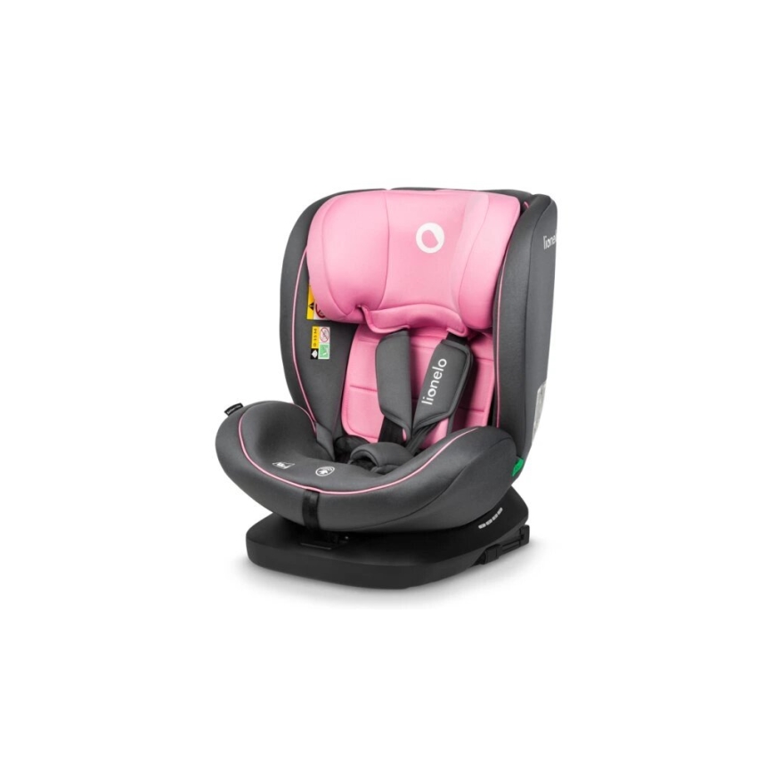 Lionelo - Automobilio sėdynė BASTIAAN i-Dydis 40-150 cm pilka/rausva