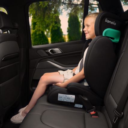Lionelo - Automobilio sėdynė HUGO i-Dydis 100-150 cm juoda/pilka