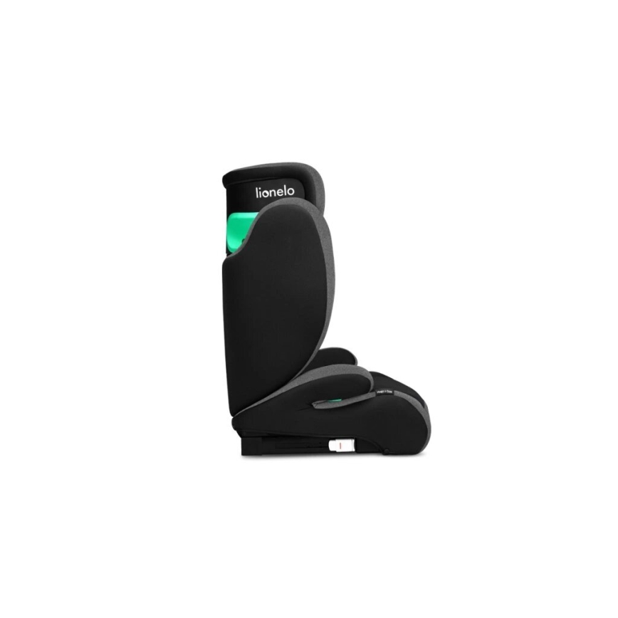Lionelo - Automobilio sėdynė HUGO i-Dydis 100-150 cm juoda/pilka