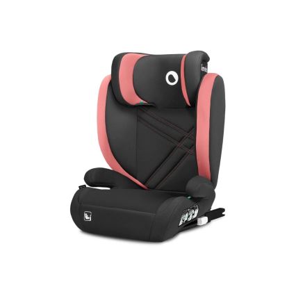 Lionelo - Automobilio sėdynė HUGO i-Dydis 100-150 cm juoda/rausva