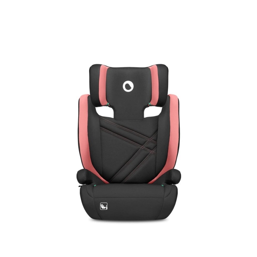 Lionelo - Automobilio sėdynė HUGO i-Dydis 100-150 cm juoda/rausva