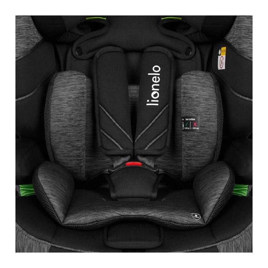 Lionelo - Automobilio sėdynė LEVI ONE i-Dydis 76-150 cm juoda