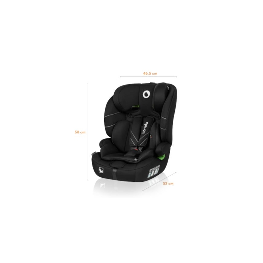 Lionelo - Automobilio sėdynė LEVI ONE i-Dydis 76-150 cm juoda