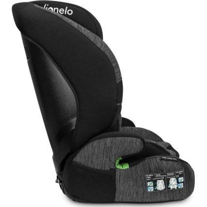 Lionelo - Automobilio sėdynė LEVI ONE i-Dydis 76-150 cm juoda/pilka