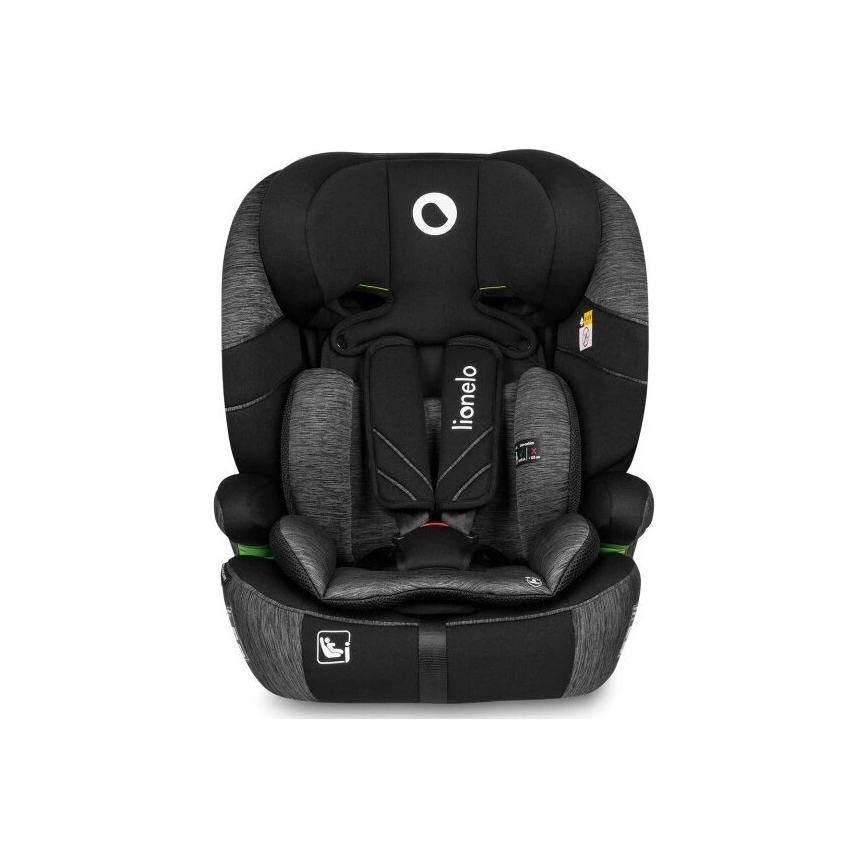 Lionelo - Automobilio sėdynė LEVI ONE i-Dydis 76-150 cm juoda/pilka