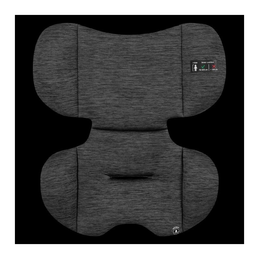 Lionelo - Automobilio sėdynė LEVI ONE i-Dydis 76-150 cm juoda/pilka