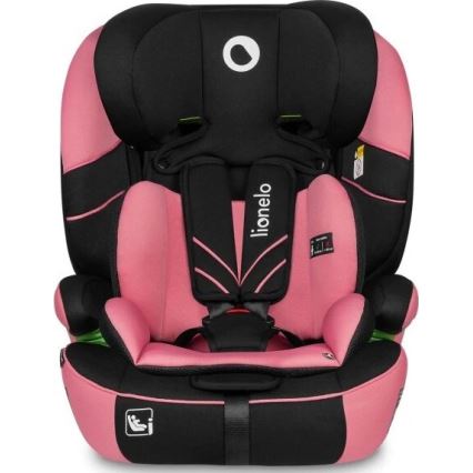 Lionelo - Automobilio sėdynė LEVI ONE i-Dydis 76-150 cm juoda/rausva