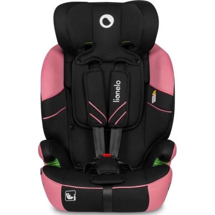 Lionelo - Automobilio sėdynė LEVI ONE i-Dydis 76-150 cm juoda/rausva