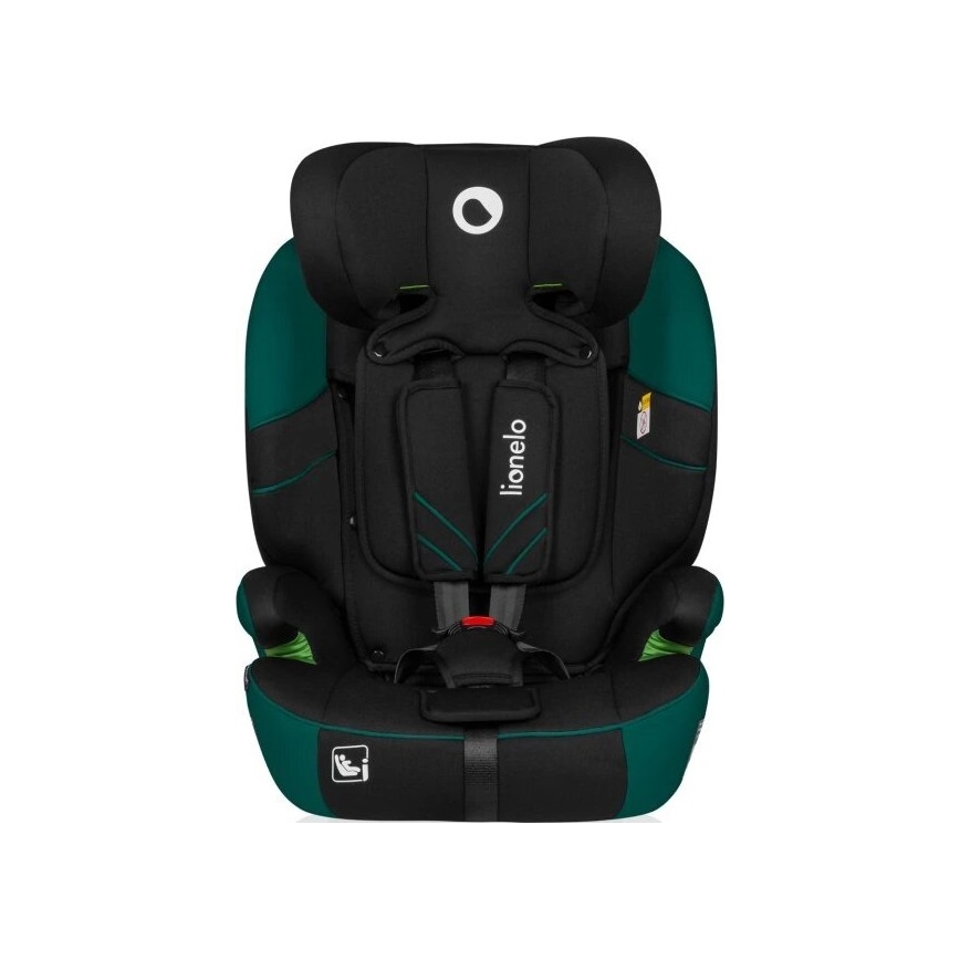 Lionelo - Automobilio sėdynė LEVI ONE i-Dydis 76-150 cm juoda/žalia