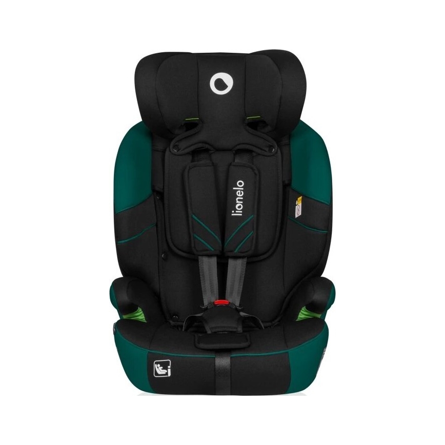 Lionelo - Automobilio sėdynė LEVI ONE i-Dydis 76-150 cm juoda/žalia