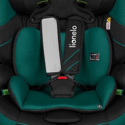 Lionelo - Automobilio sėdynė LEVI ONE i-Dydis 76-150 cm juoda/žalia