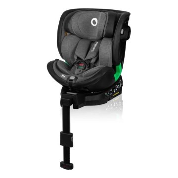 Lionelo - Automobilio sėdynė su baze besisukantis HARMONY i-Dydis 40-150 cm juoda/pilka