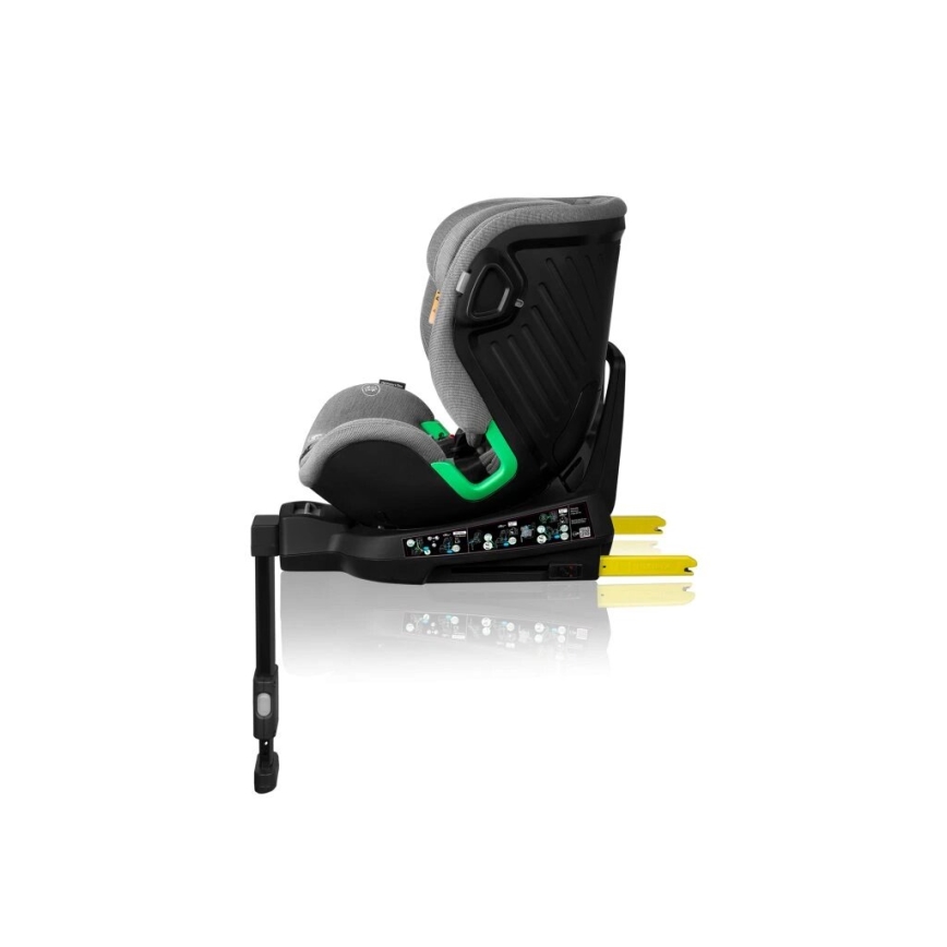 Lionelo - Automobilio sėdynė su baze besisukantis HARMONY i-Dydis 40-150 cm juoda/pilka