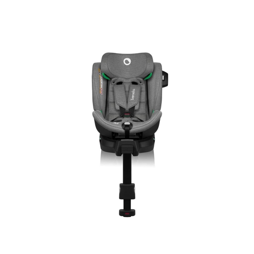 Lionelo - Automobilio sėdynė su baze besisukantis HARMONY i-Dydis 40-150 cm juoda/pilka