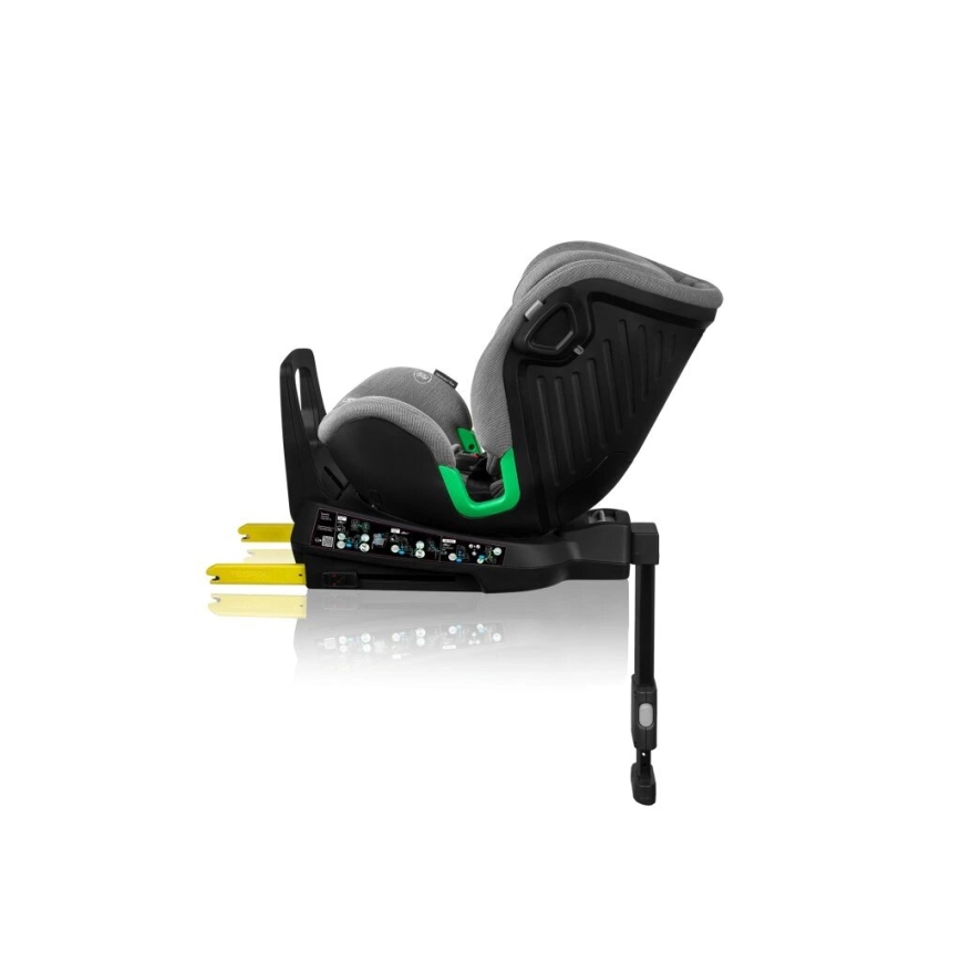 Lionelo - Automobilio sėdynė su baze besisukantis HARMONY i-Dydis 40-150 cm juoda/pilka