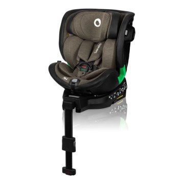 Lionelo - Automobilio sėdynė su baze swivel HARMONY i-Dydis 40-150 cm juoda/alyvmedis