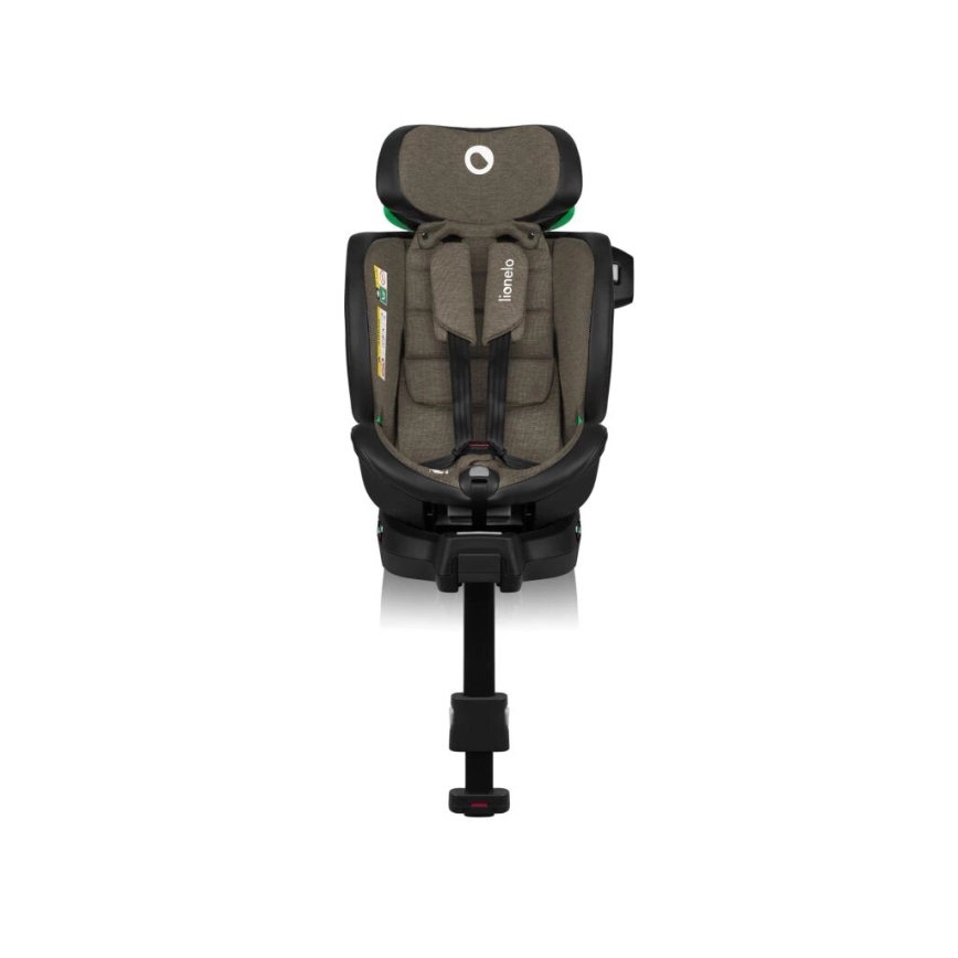 Lionelo - Automobilio sėdynė su baze swivel HARMONY i-Dydis 40-150 cm juoda/alyvmedis