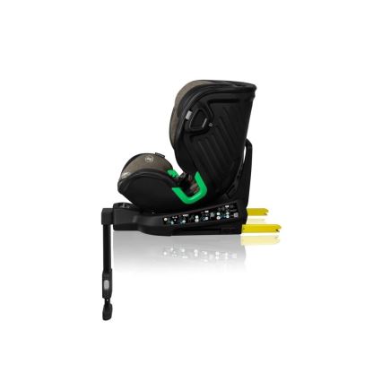 Lionelo - Automobilio sėdynė su baze swivel HARMONY i-Dydis 40-150 cm juoda/alyvmedis