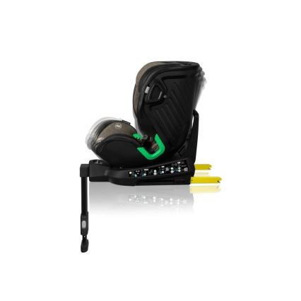 Lionelo - Automobilio sėdynė su baze swivel HARMONY i-Dydis 40-150 cm juoda/alyvmedis