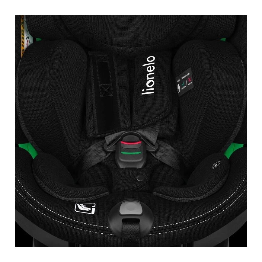 Lionelo - Automobilio sėdynė su baze swivel HARMONY i-Dydis 40-150 cm juoda