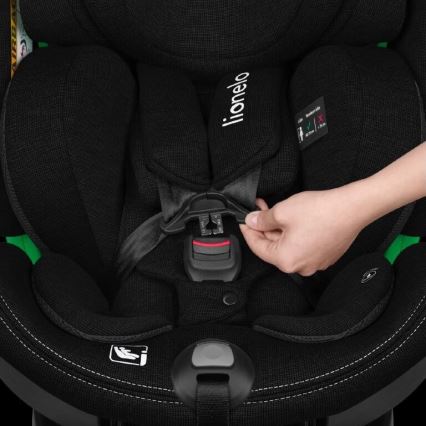 Lionelo - Automobilio sėdynė su baze swivel HARMONY i-Dydis 40-150 cm juoda